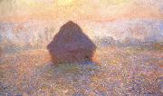 Grainstack,Sun in the Mist, Claude Monet
